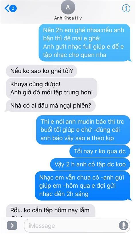 Phạm Lịch Tung Tin Nhắn Bằng Chứng Tố Phạm Anh Khoa Gạ Tình