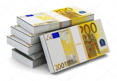 Stapel Von 200 Euro Scheinen Stockfotografie Lizenzfreie Fotos