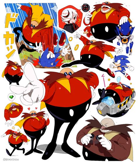 Sonic The Hedgehog Knuckles The Echidna Dr Eggman Metal Sonic And