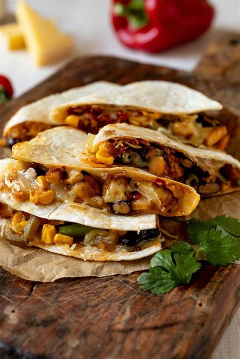 Quesadillas Mit Paprika Kaese Und Huhn Rezept Sweets Lifestyle