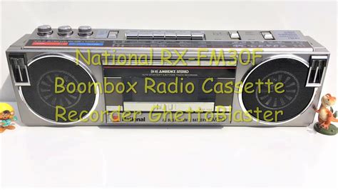 National Rx Fm30f Boombox Radio Cassette Recorder Ghettoblaster Youtube