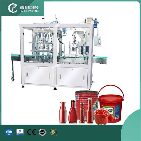 Automatic Jam Hot Sauce Honey Chili Sauce Filling Machine Grease