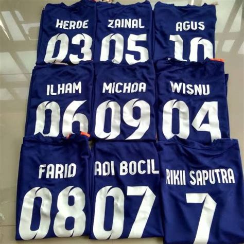 Jual Pasang Nama Nomor Punggung Di Jersey Shopee Indonesia