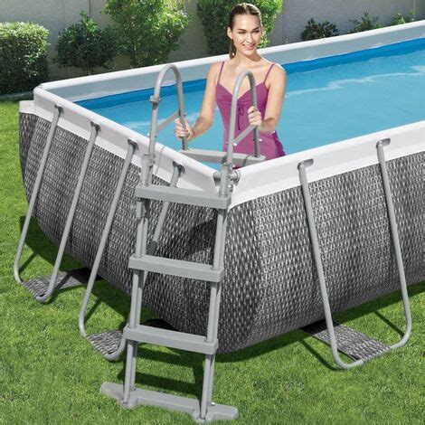 Bestway Escalera De Piscina De 4 Escalones Flowclear 107 Cm