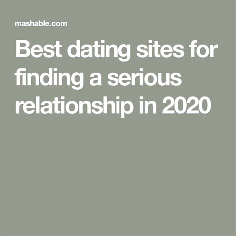 Best Dating Sites For Finding A Serious Relationship In 2020 In 2020