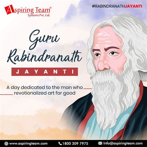 Guru Rabindranath Tagore Jayanti Dedication Jayanti Man