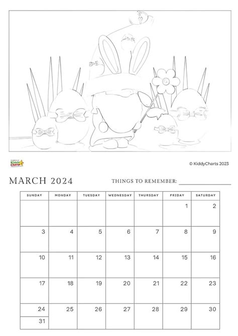 March 2024 Calendar Printable Coloring Pages Nevsa Adrianne