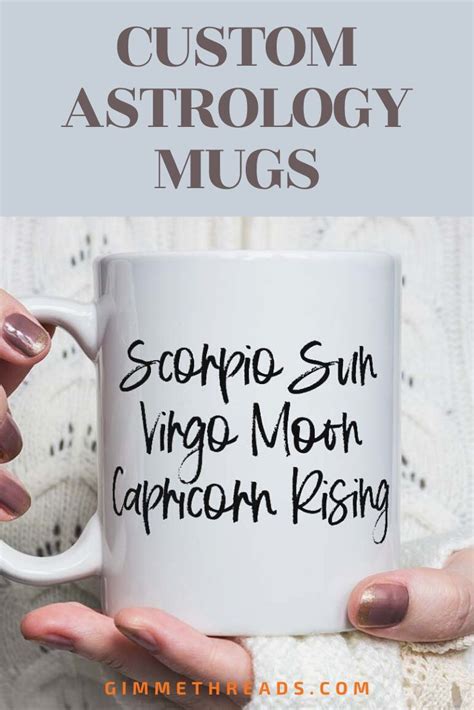 Personalized Astrology Gift Boho Coffee Mug Astrology Coffee Mug