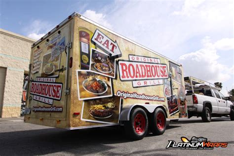 Roadhouse Grill Trailer Wrap Platinum Wraps San Bernardino