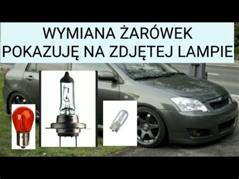 W W H Kierunek Postoj Wka Mijania Wymiana Ar Wki Toyota Corolla E