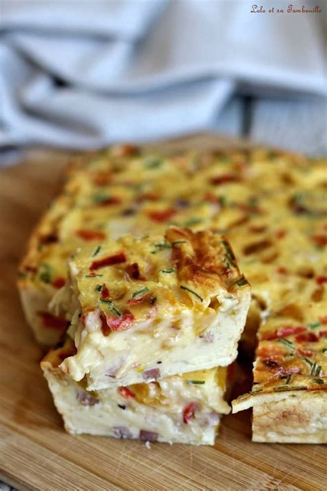 Quiche Sans P Te Poivrons Lardons Recette De Lolo Et Sa Tambouille