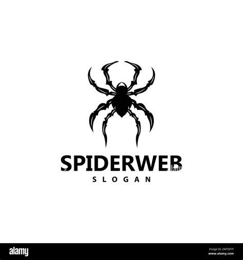 Spider Logo Insect Animal Vector Premium Vintage Design Icon