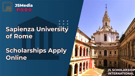 Sapienza University of Rome Scholarships Apply Online - S Jakartastudio