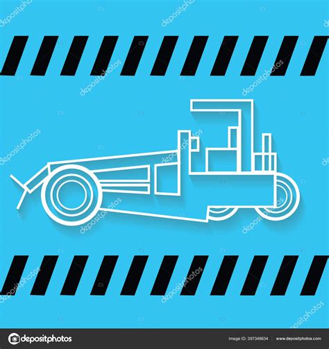 Industry Construction Equipment Vector Graphic — Stock Vector