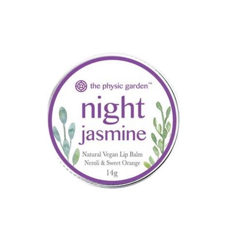 The Physic Garden Lip Balm Night Jasmine 14g Natural Good Life