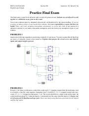 EECS 1100 F2020 Practice Final Pdf EECS 1100 Fall 2020 Digital Logic