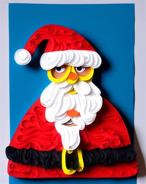 Pap Noel De Papel Y Cart Nquilling Foto Premium