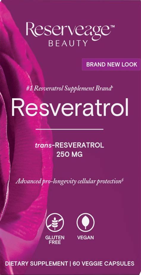 Reserveage Resveratrol 250mg 60 Vegcap Vitaminlife