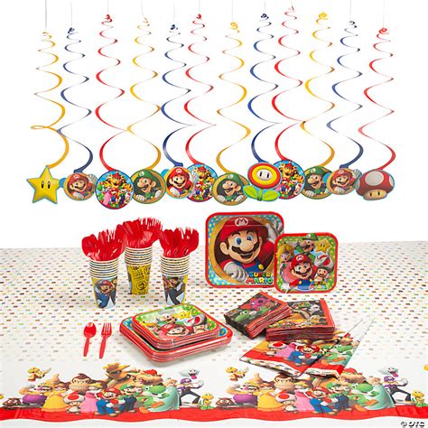 Super Mario Brothers™ Party Tableware Kit For 24 Guests