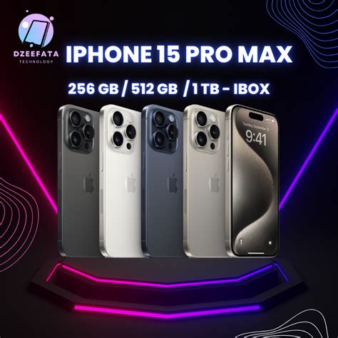 Jual IPHONE 15 PRO MAX GARANSI IBOX BRAND NEW SEGEL 256GB 512GB 1TB