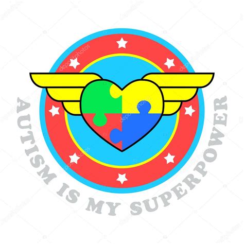 Autism Is My Superpower World Autism Awareness Day Symbol Of Autism