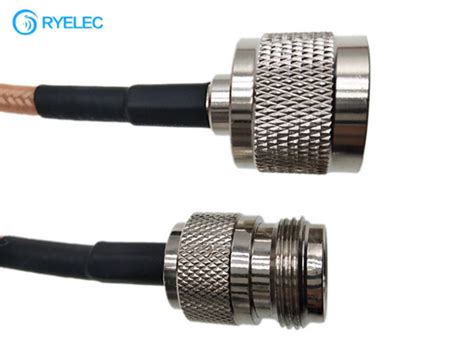 Rg Double Shielded Fep Jacket Rf Coaxial Cable With N Male To N