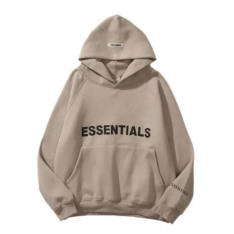 Grey Fear Of God Essentials Hoodie Outlet