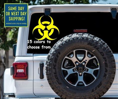 Biohazard Sticker decal Biohazard Symbol Car window sticker | Etsy