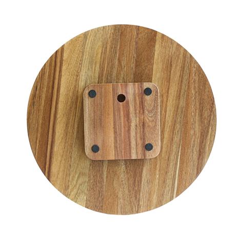 Over And Back Acacia Wood Lazy Susan