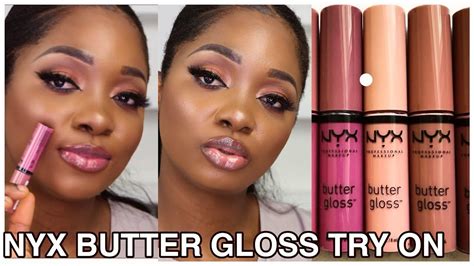 Best Nyx Butter Gloss For Dark Skin Try On Youtube