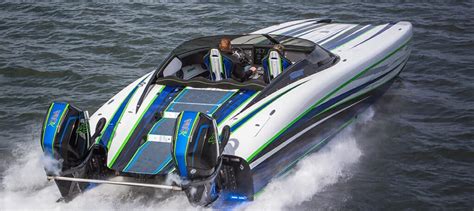 Performance Powerboats Up And Running Speed On The Water