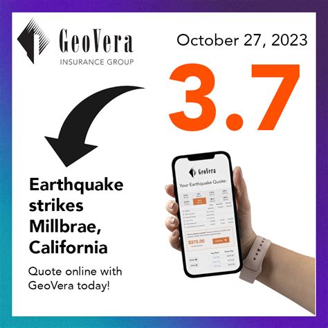 Magnitude Earthquake Strikes Millbrae California Geovera