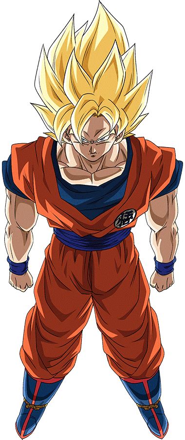 Super Saiyan Goku Dokkan Battle Render 4 By Princeofdbzgames On Deviantart