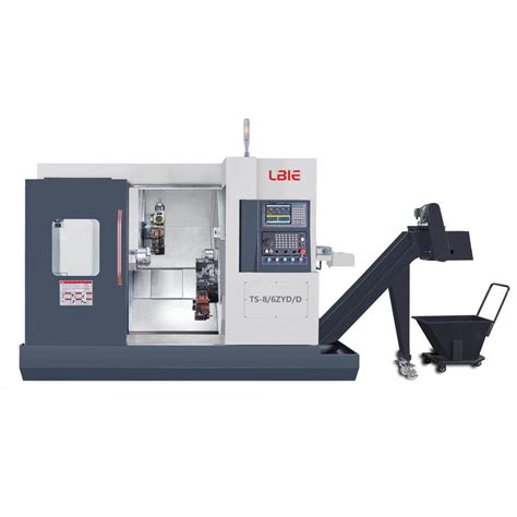 Ts 8 6zyd D Automatic Precision Inclined Bed 4 Axis Cnc Lathe With Living Tools Automatic