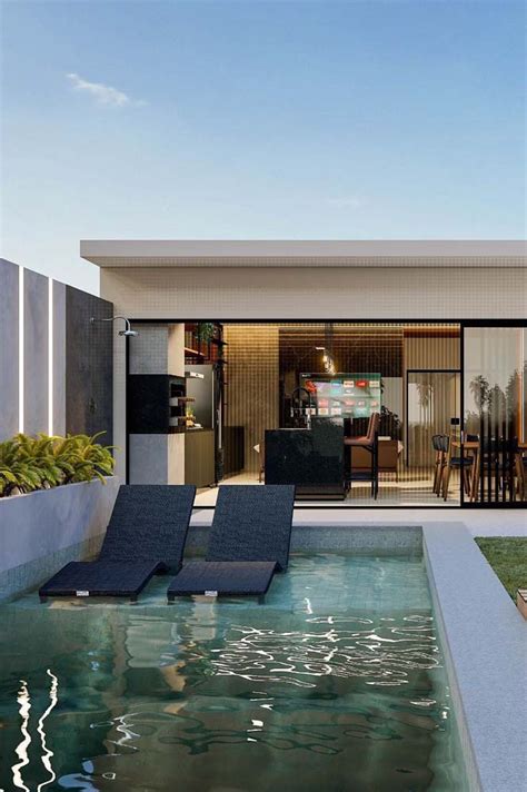 Projeto Area Gourmet Com Piscina - Área gourmet com piscina: dicas de projetos com 50 fotos perfeitas