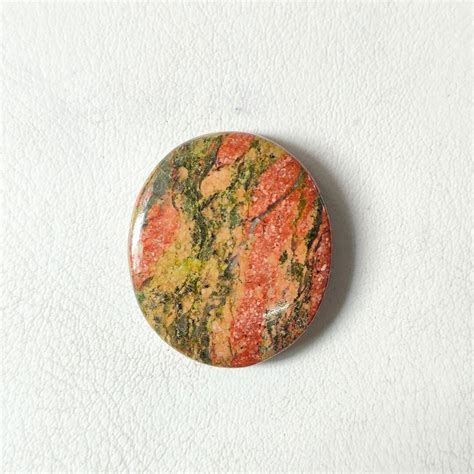 AAA Quality Unakite Jasper Cabochon Size 30x26x5 MM Hand Made Etsy