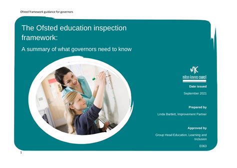 Pdf The Ofsted Education Inspection Framework Dokumentips