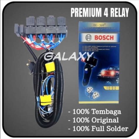 Jual Kabel Relay Set 4 Relay 2 Lampu H4 Untuk Mobil Keluaran Terbaru