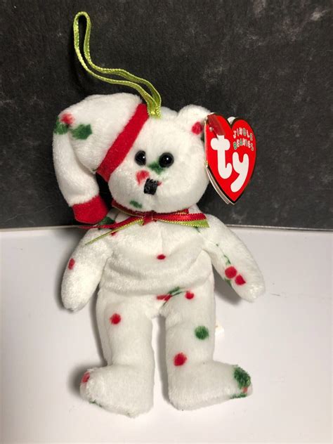 NEU Ty Jingle Basket Beanies Holiday Teddy 1998 für Weihnachten