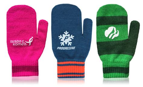 Custom Color Matched Mittens Progress Promotional Products