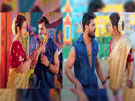 Watch Khesari Lal Yadav Antra Singh Priyanka Anisha Pandey Bhojpuri Holi Song Open The Door