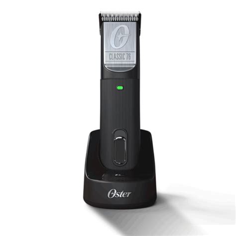 Oster Cordless 76 Clipper Black and Silver - Barber Salon Supply