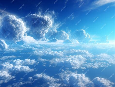 Premium Photo | Bright sky with cloud background