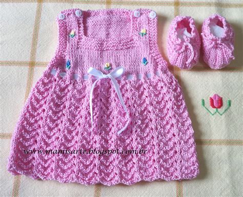 Crochet et Tricot da Mamis Vestido Verão Bebê em Tricot Receita