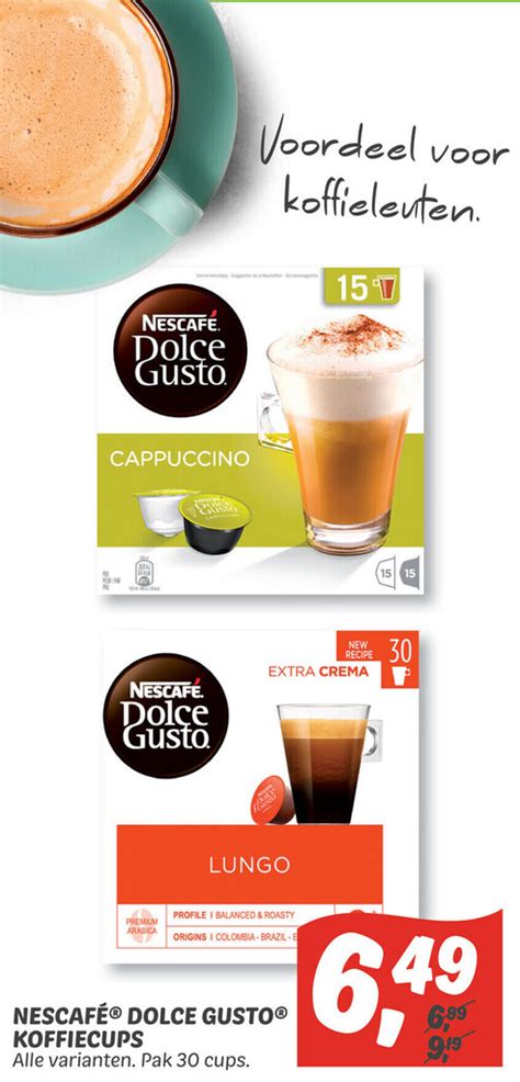 Nescafe Dolce Gusto Koffiecups Aanbieding Bij Dekamarkt