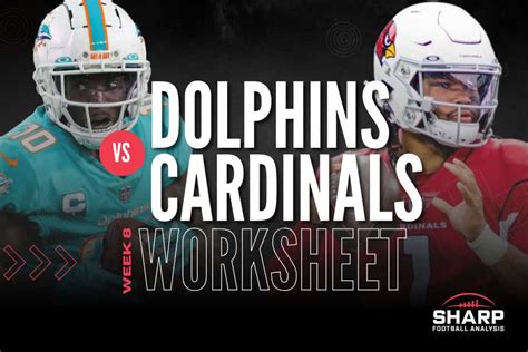 Dolphins Vs Cardinals Fantasy Football Worksheet Week