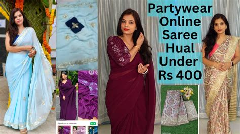 Saree Under Glowroad Saree Messho Hual Saree Hual Meesho