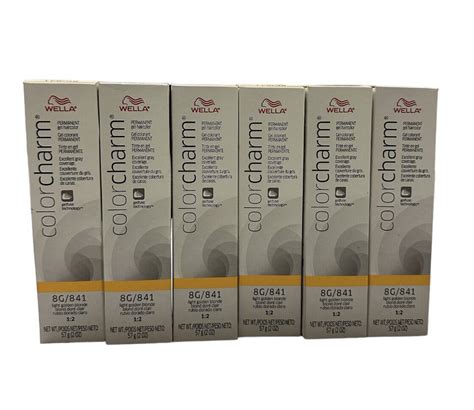 Lots Of 6 Wella Color Charm Permanent Gel Hair Color 2 Oz 57g 8g 841 Ebay