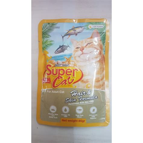 Jual Super Cat Pouch 85gr Wet Cat Food Supercat Sachet Makanan Basah