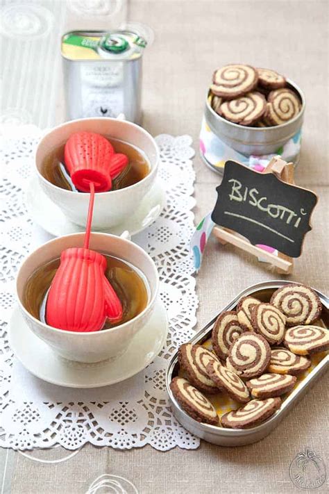 Biscotti Bicolore A Spirale Con Pasta Frolla Allolio Extravergine D